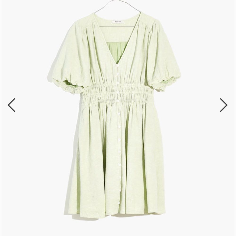 Madewell Linen-Blend Sophia Mini Dress